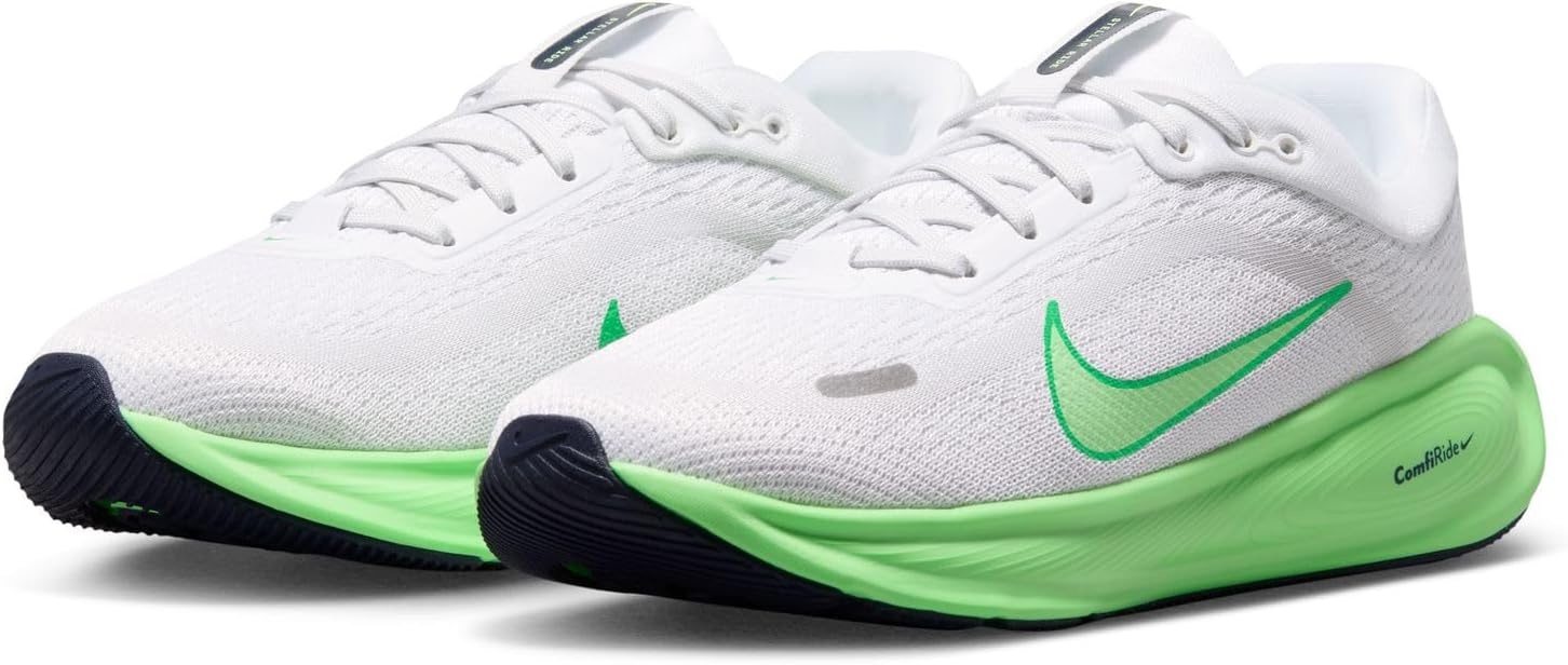 image:imageNike Kids Stellar Ride Running Shoes Road Running ShoesWhiteIllusion Greenphoton Dust