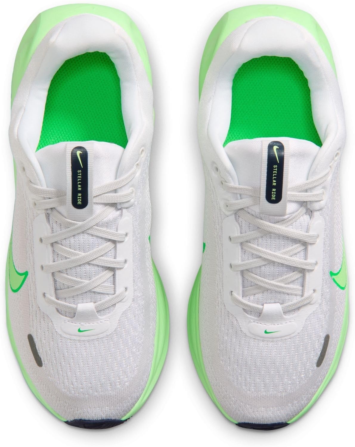 image:imageNike Kids Stellar Ride Running Shoes Road Running ShoesWhiteIllusion Greenphoton Dust