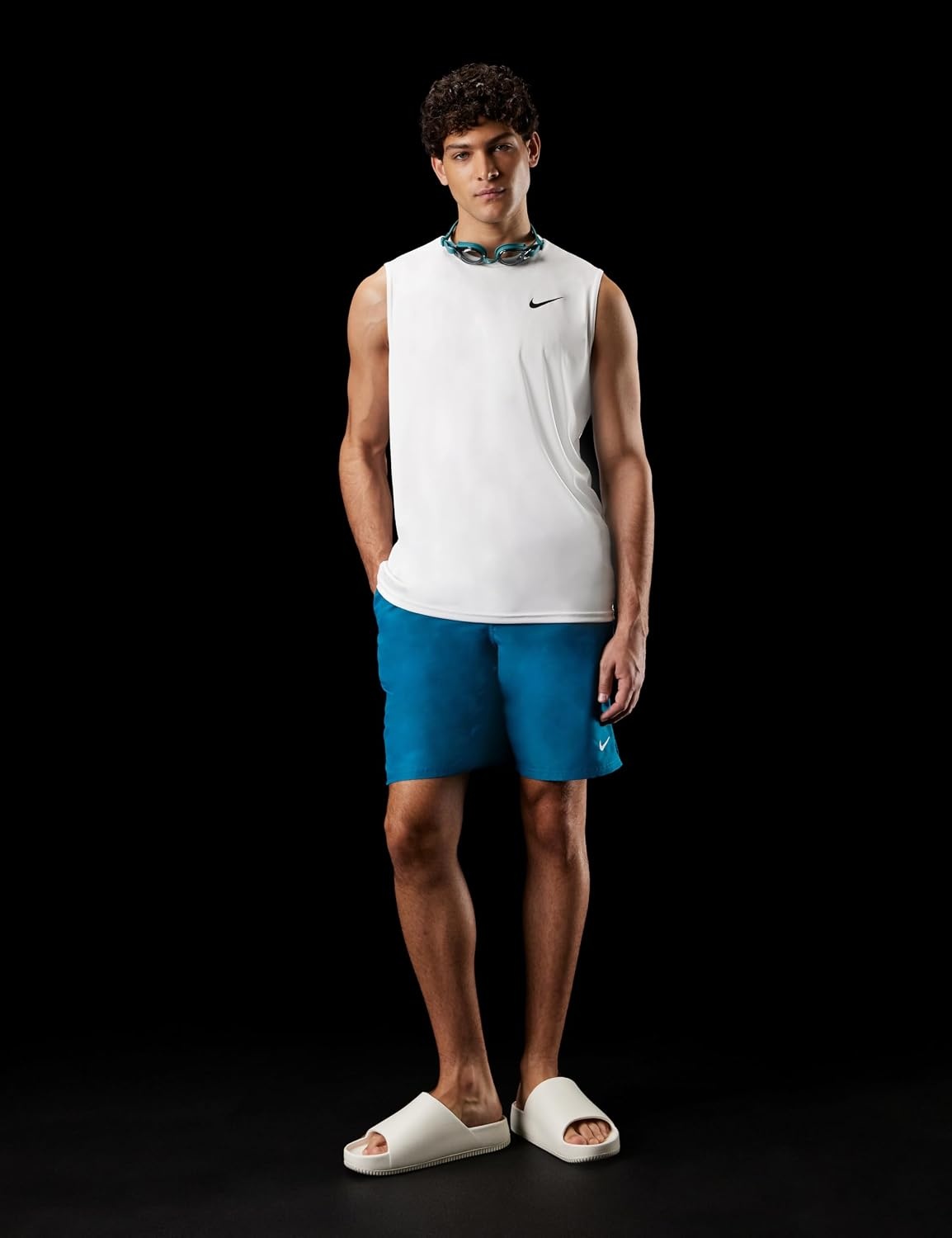image:imageNike Mens 9 Volley ShortsGreen Abyss
