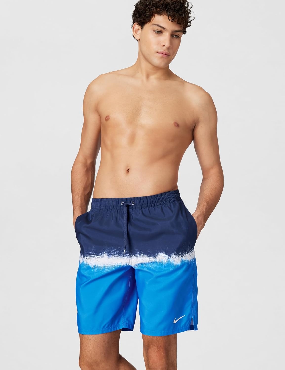 image:imageNike Mens Breaker 9 BriefLined Volley ShortMidnight Navy