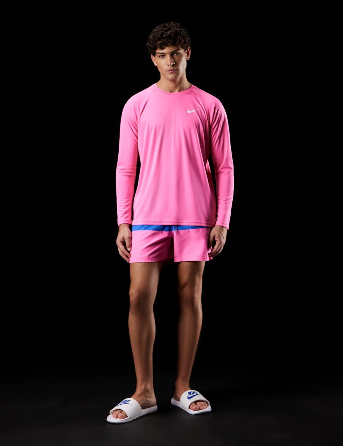image:imageNike Mens LongSleeve HydroguardPink Glow