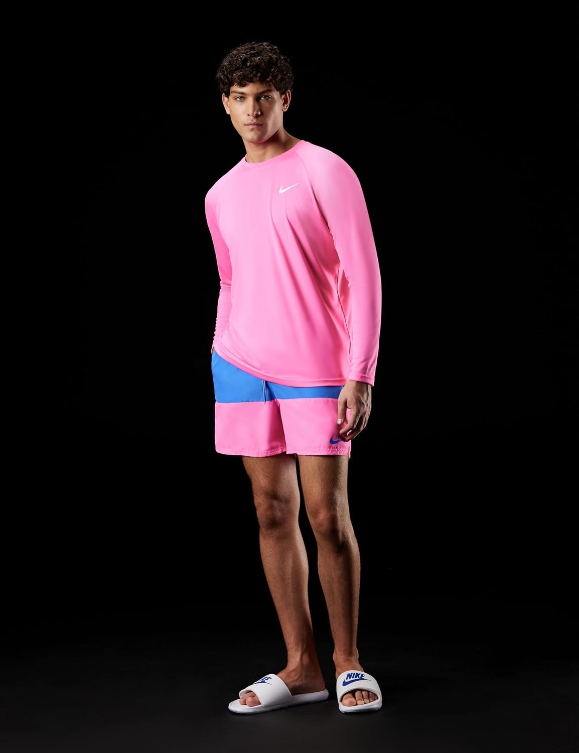 image:imageNike Mens Nike Swim 5 Brief Lined Volley ShortBlue Crystal