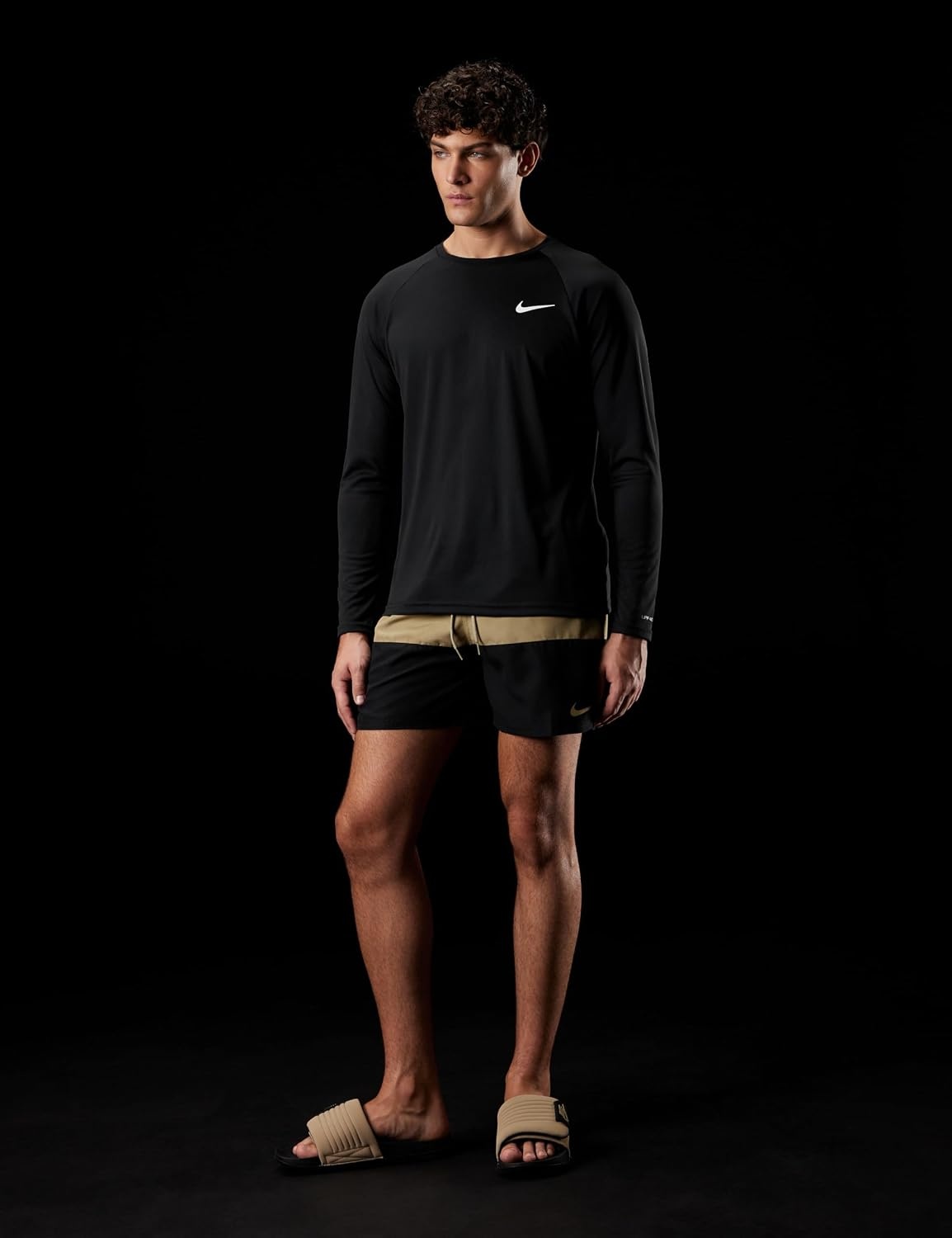 image:imageNike Mens Nike Swim 5 Brief Lined Volley ShortParachute Beige