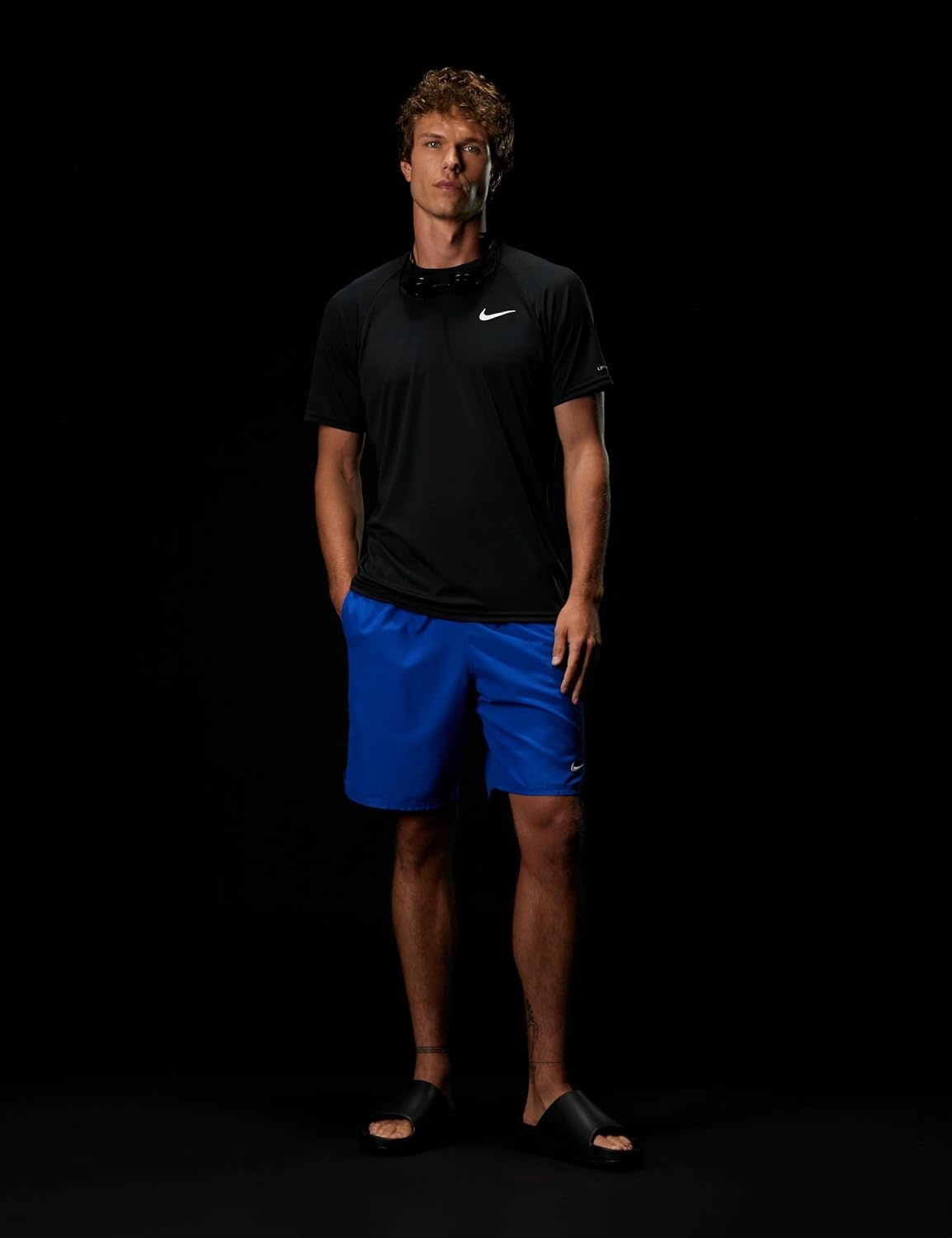 image:imageNike Mens ShortSleeve HydroguardBlack