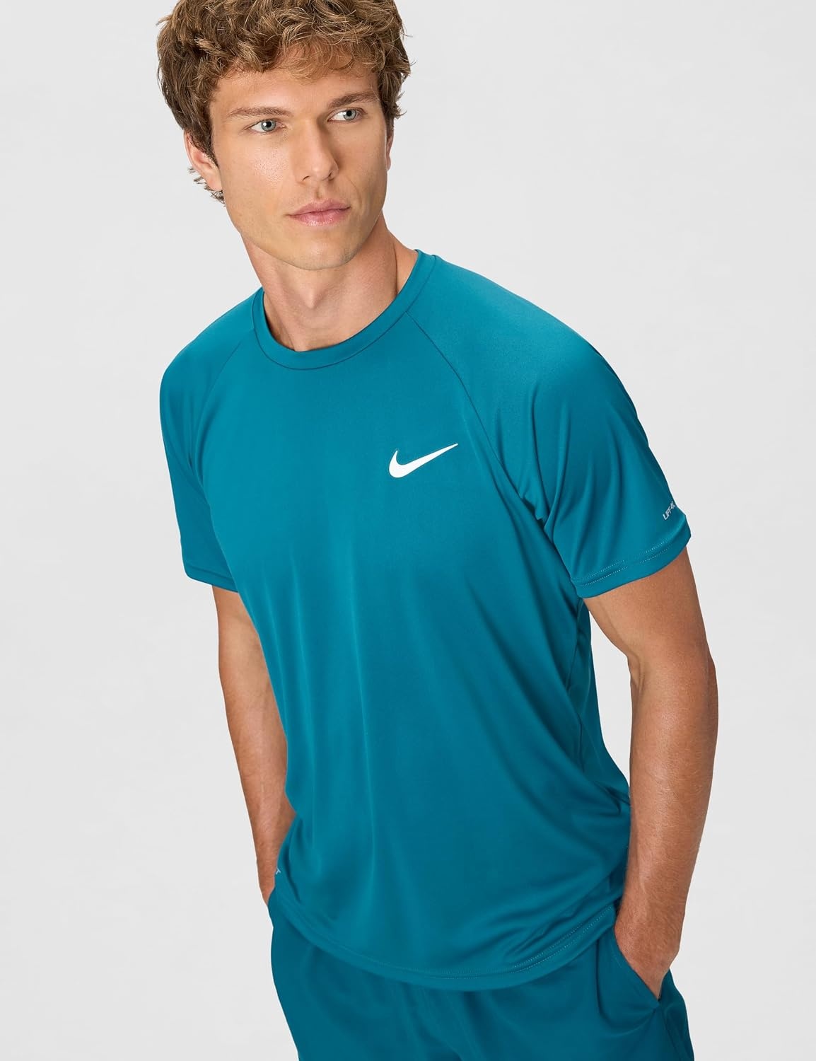image:imageNike Mens ShortSleeve HydroguardGreen Abyss