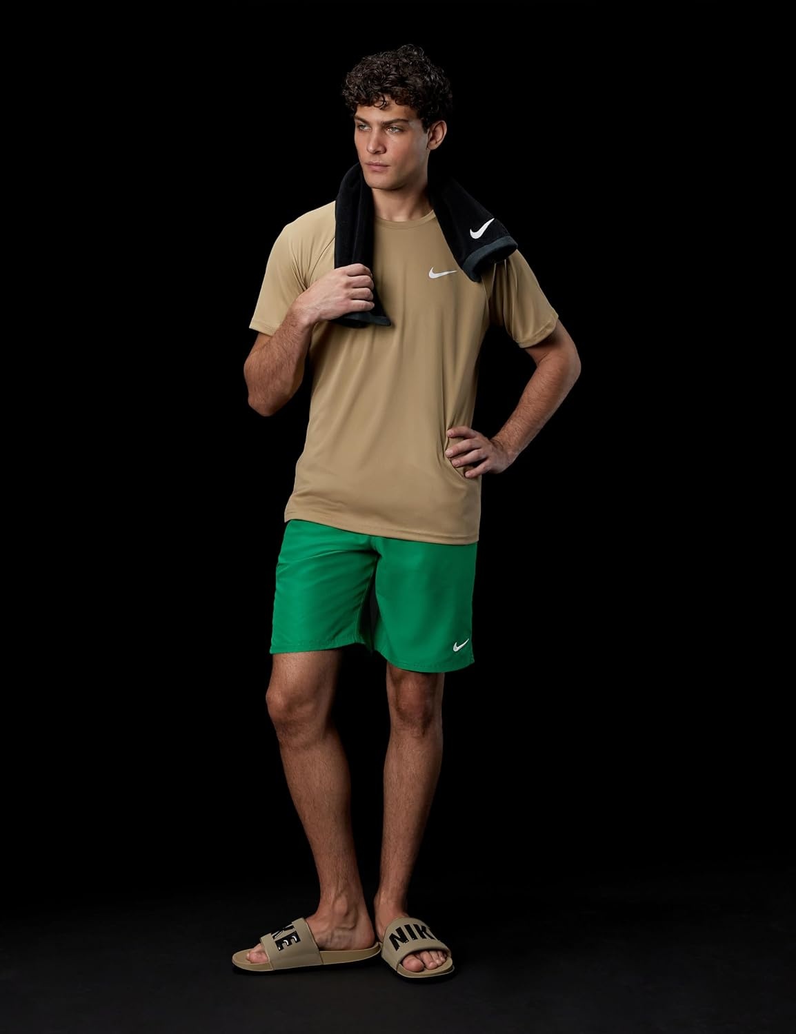 image:imageNike Mens ShortSleeve HydroguardParachute Beige
