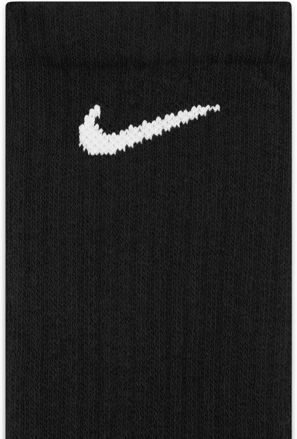 image:imageNike Unisex Adult Everyday Cushioned Training Crew Socks 6Pack Mens and WomensBlackWhite