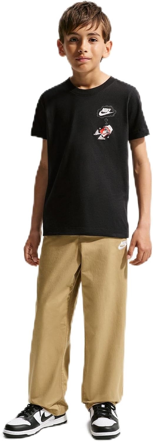image:imageNike Unisex Big Kids Sportswear Club Boxy Rest TShirt Boys and GirlsMulti Sport TwoBlack