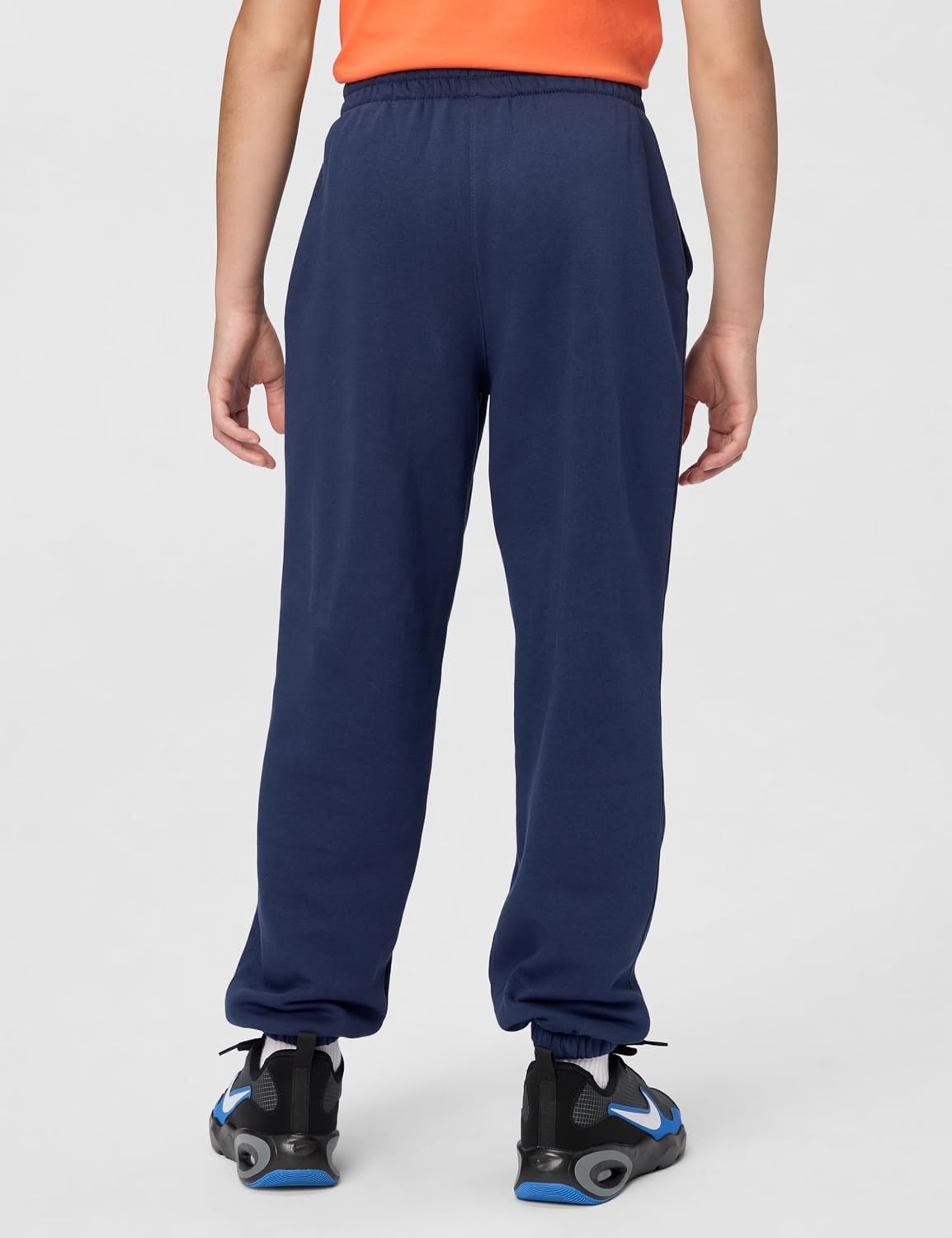 image:imageNike Unisex Big Kids Sportswear Club Fleece Loose Pants Boys and GirlsMidnight NavyWhite