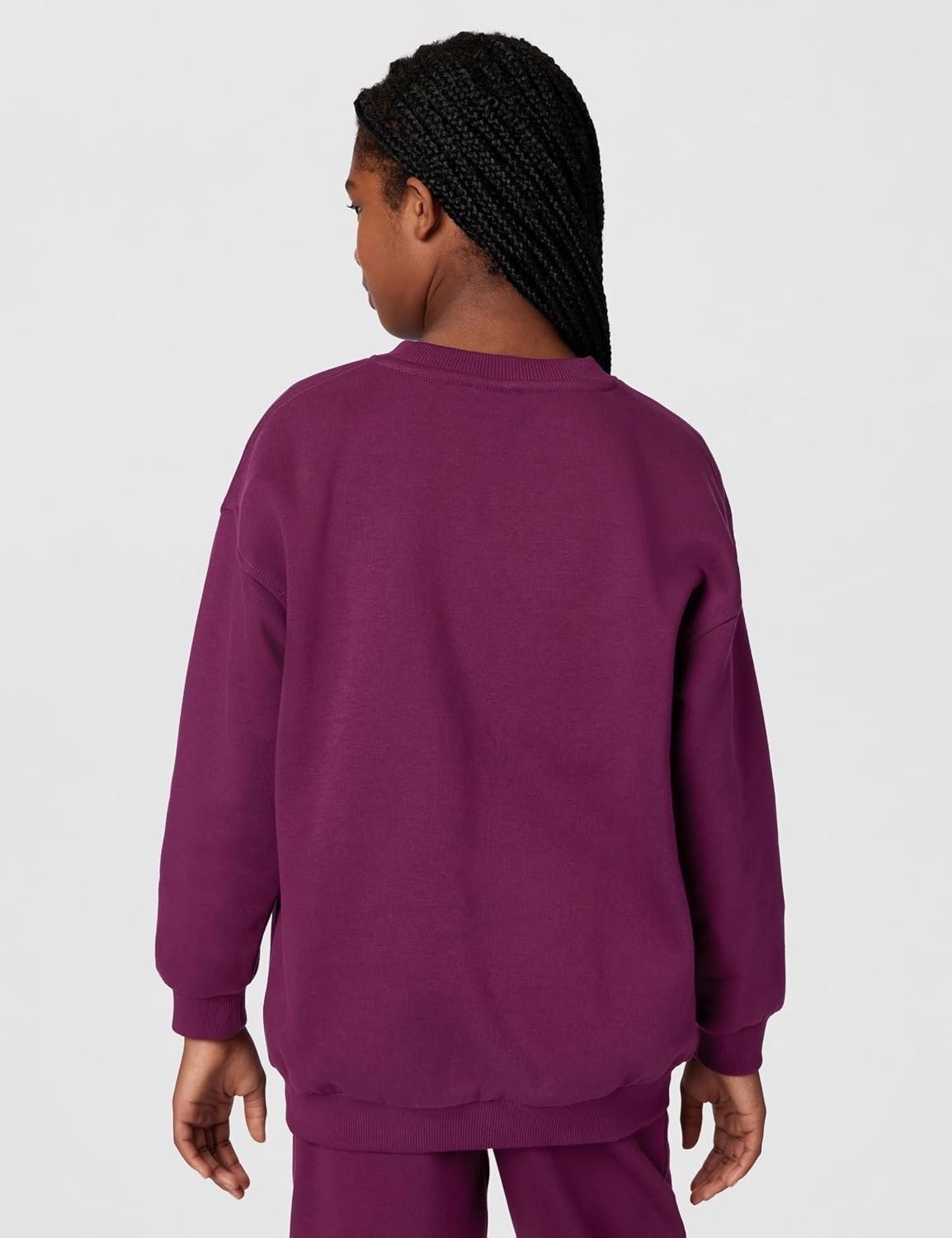 image:imageNike Unisex Big Kids Sportswear Club Fleece Oversized Sweatshirt Boys and GirlsBordeauxWhite