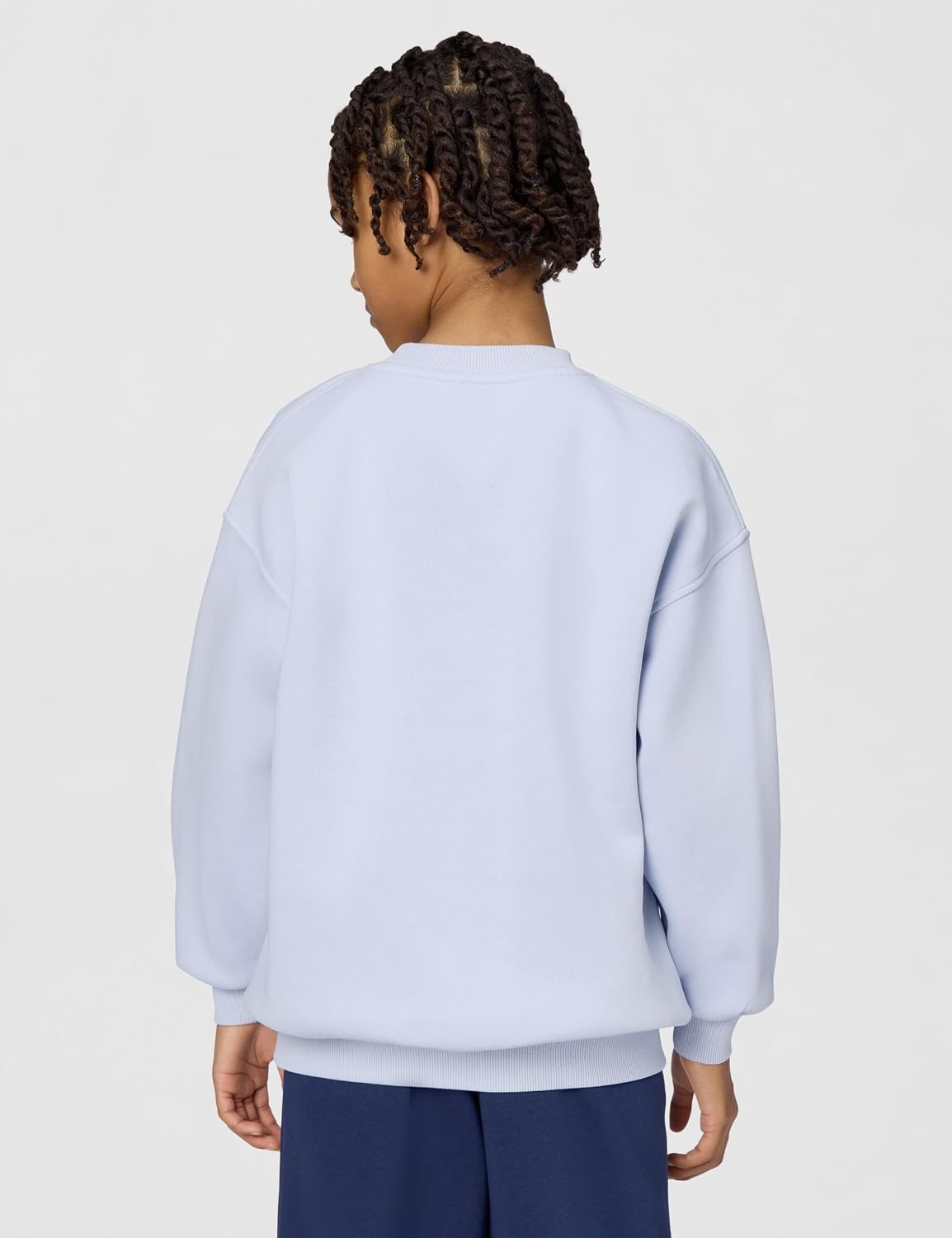 image:imageNike Unisex Big Kids Sportswear Club Fleece Oversized Sweatshirt Boys and GirlsGhostGhostWhite