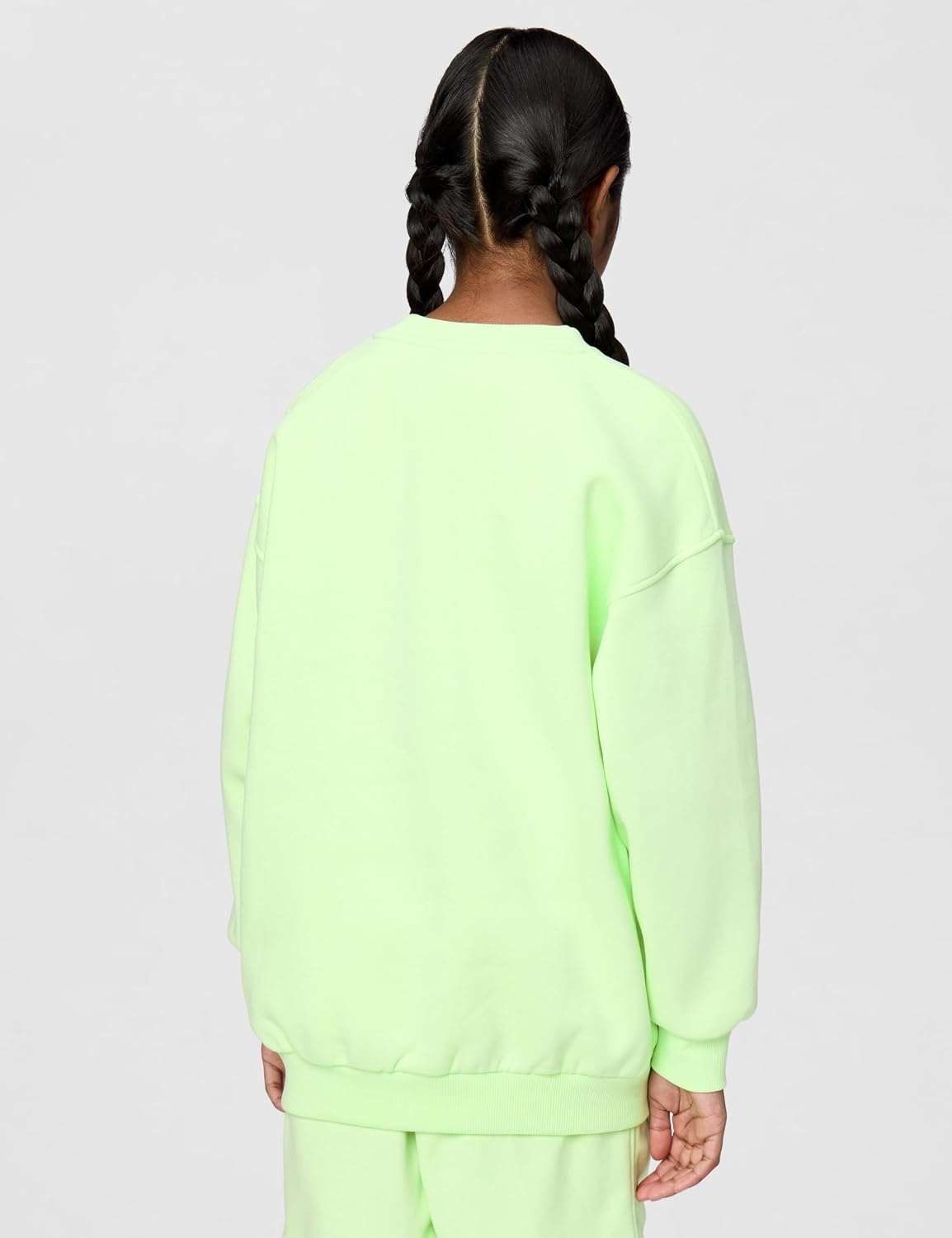 image:imageNike Unisex Big Kids Sportswear Club Fleece Oversized Sweatshirt Boys and GirlsLight Liquid LimeLight Liquid LimeWhite