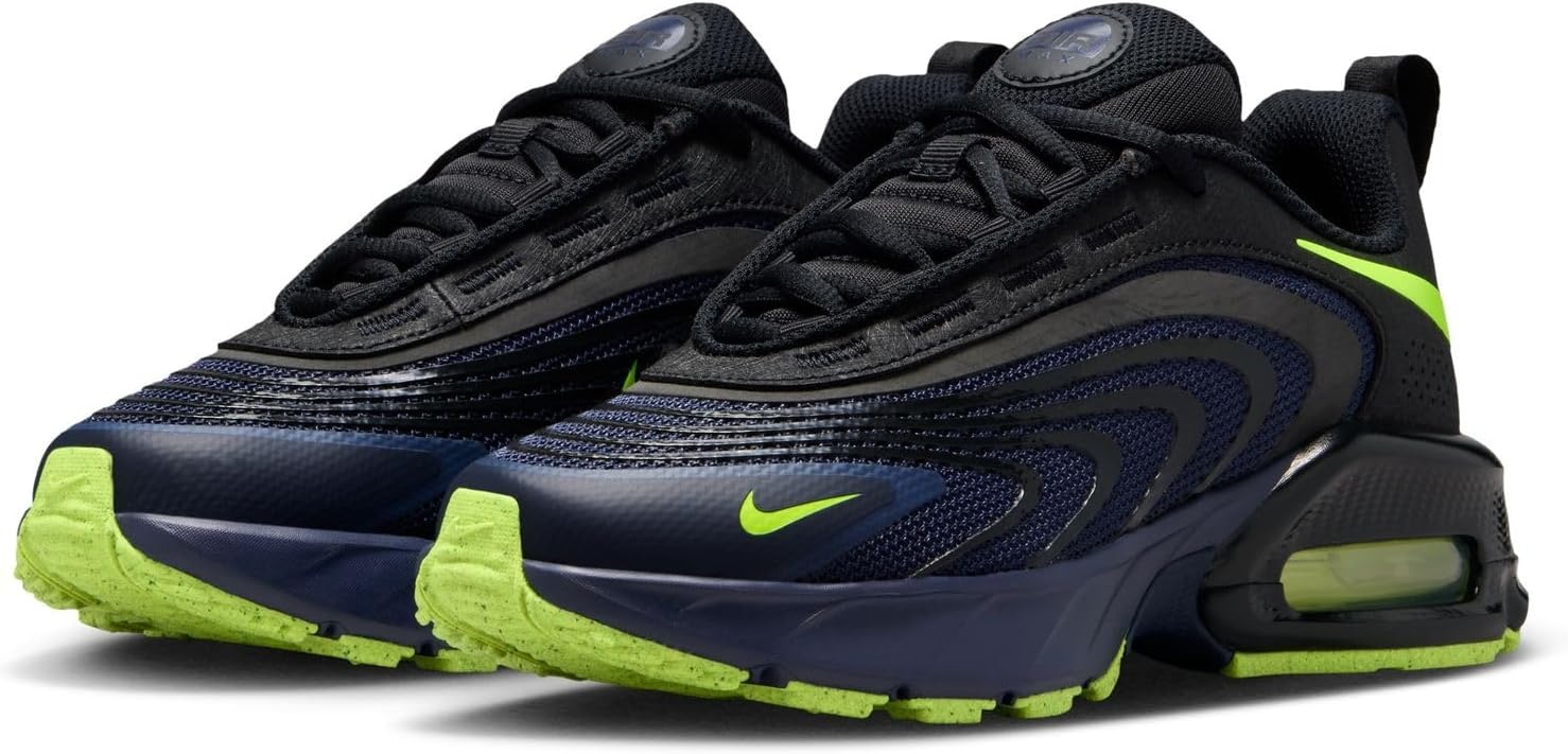 image:imageNike Unisex Kids Air Max Fire Shoes Boys Girls Toddlers amp Baby Sneakers Casual ShoesBlackened BlueVoltPhoto BlueBlack