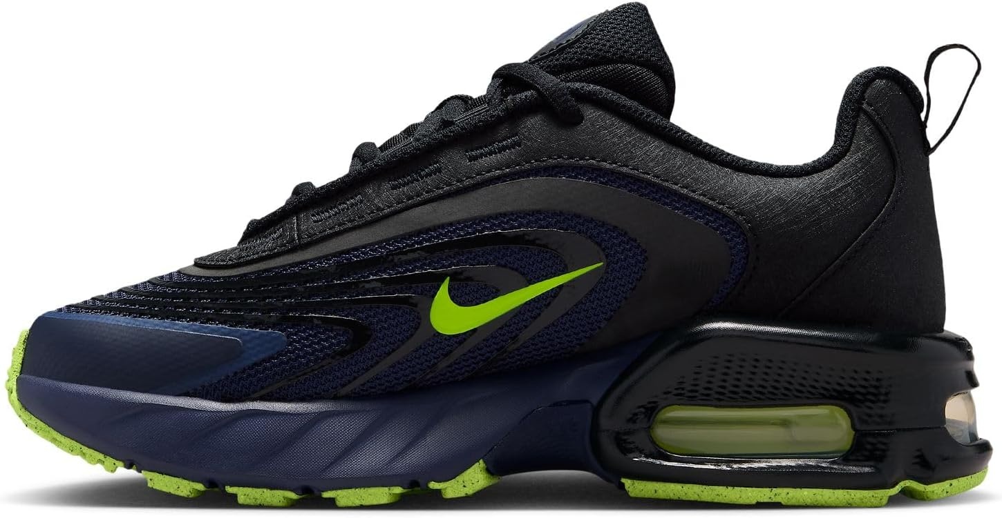 image:imageNike Unisex Kids Air Max Fire Shoes Boys Girls Toddlers amp Baby Sneakers Casual ShoesBlackened BlueVoltPhoto BlueBlack