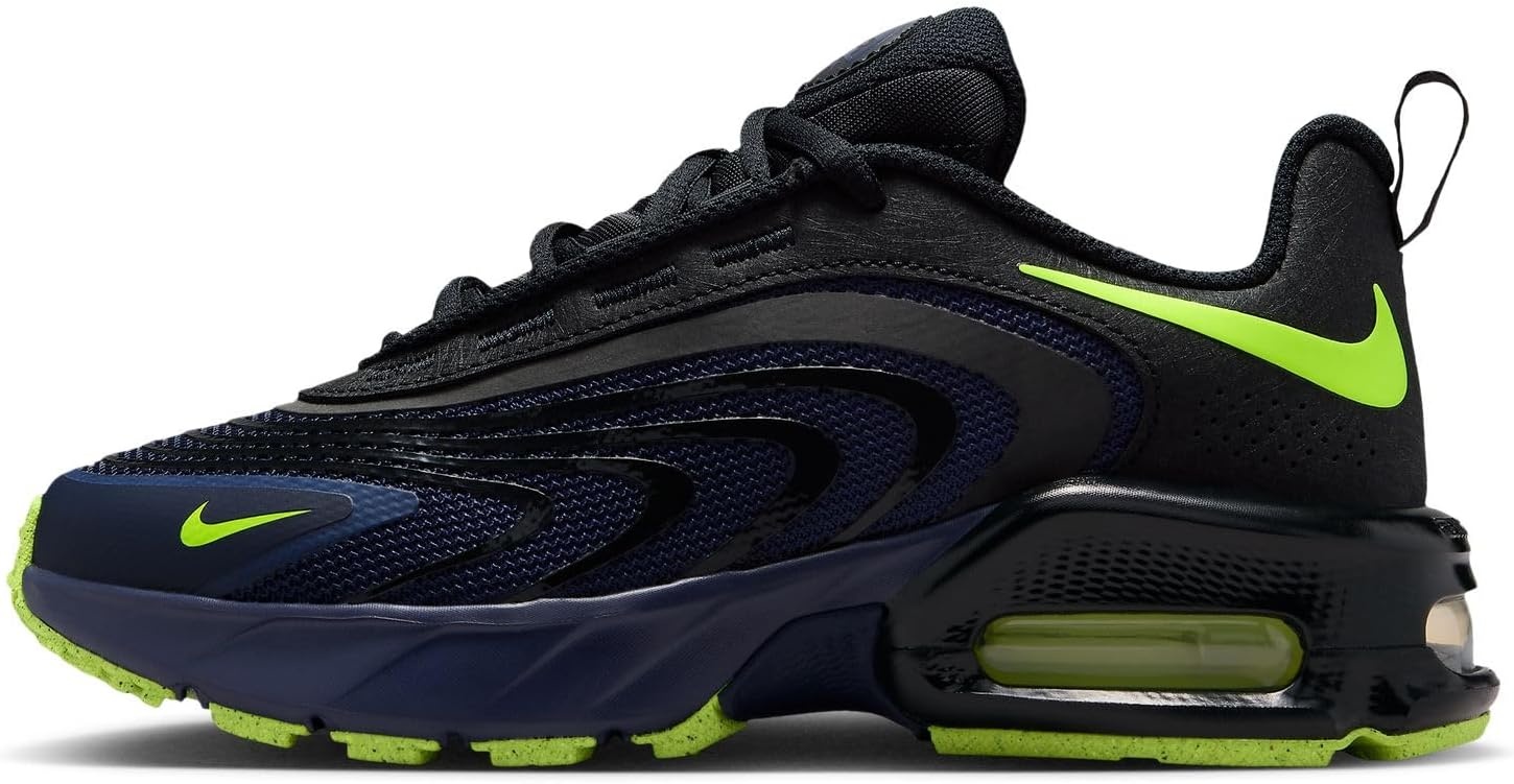 image:imageNike Unisex Kids Air Max Fire Shoes Boys Girls Toddlers amp Baby Sneakers Casual ShoesBlackened BlueVoltPhoto BlueBlack