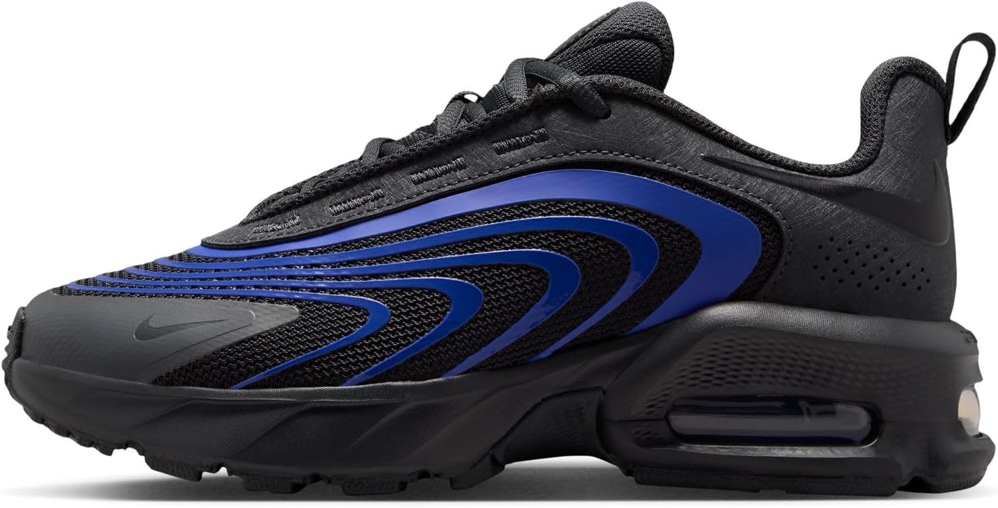 image:imageNike Unisex Kids Air Max Fire Shoes Boys Girls Toddlers amp Baby Sneakers Casual ShoesDark Smoke GreyBlackracer Blue