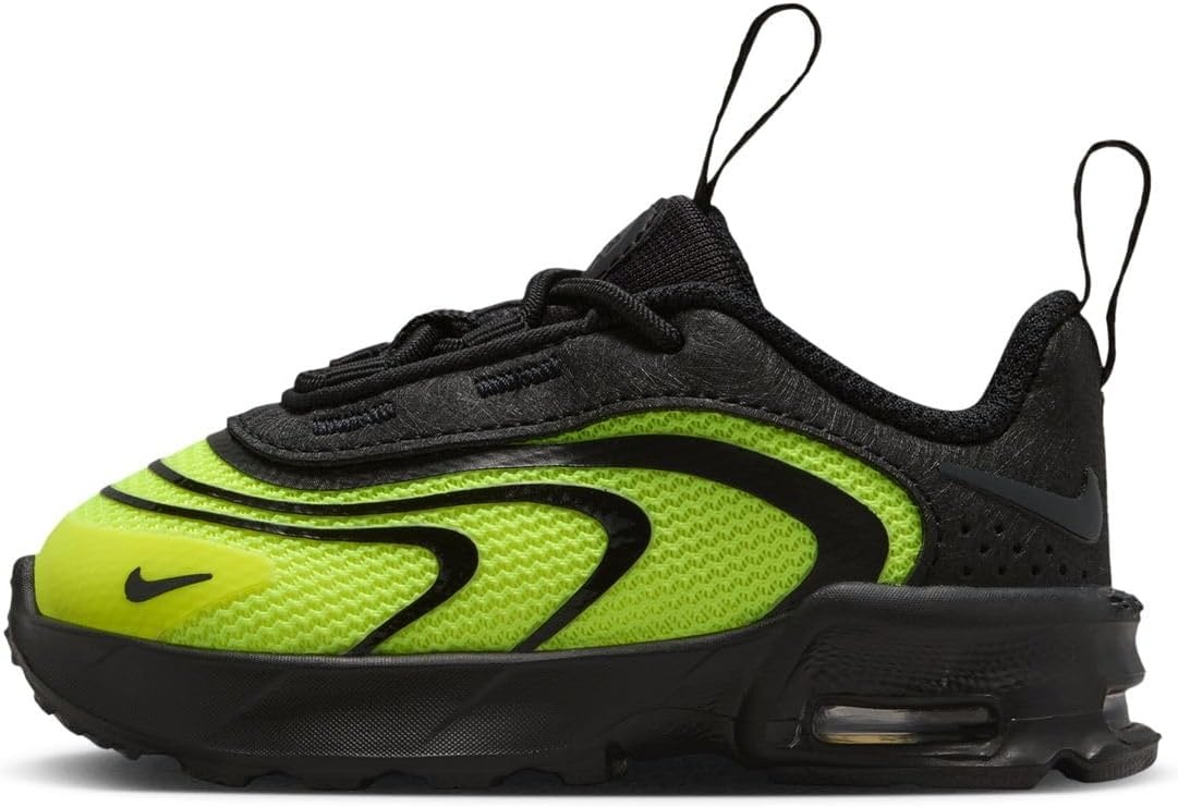 image:imageNike Unisex Kids Air Max Fire Shoes Boys Girls Toddlers amp Baby Sneakers Casual ShoesVoltDark Smoke GreyBarely VoltBlack