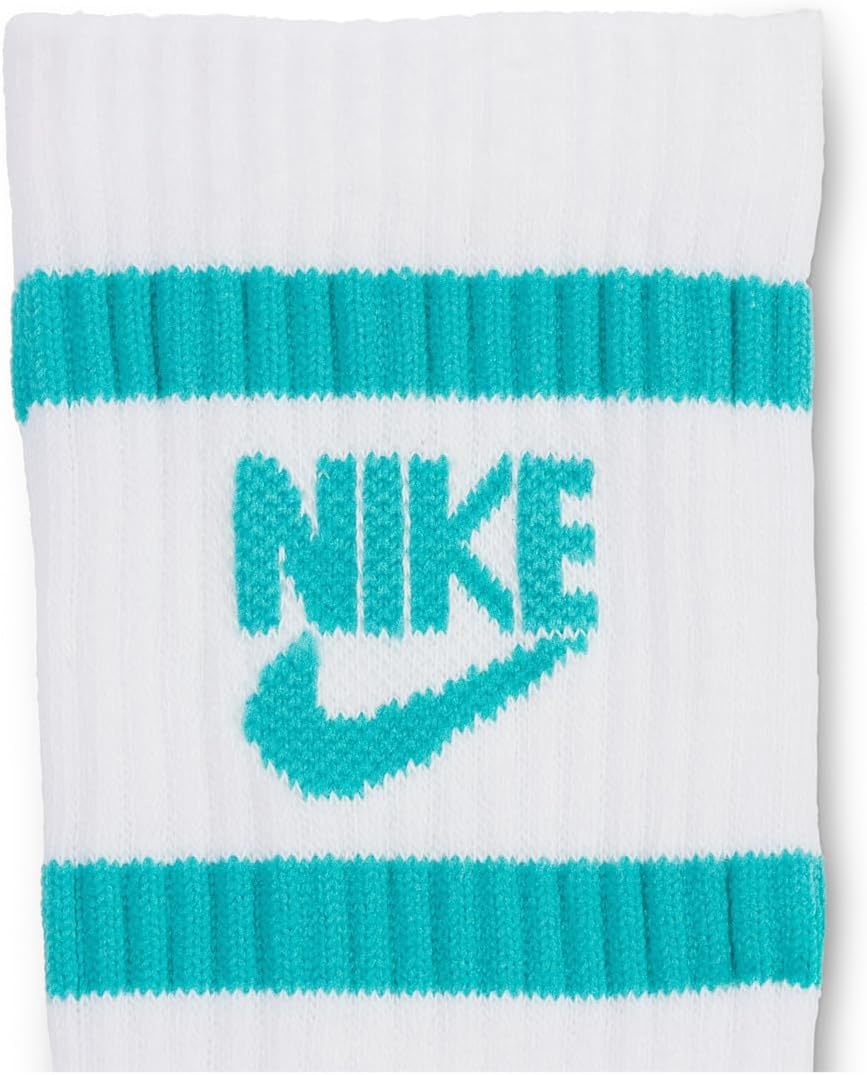 image:imageNike Unisex Kids Everyday Cushioned Crew Socks 6Pack Boys and GirlsTealLimeCoral