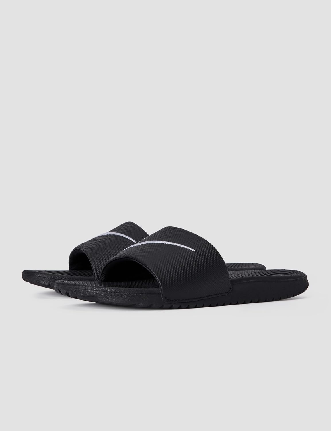 image:imageNike Unisex Kids Kawa Slides Boys Girls Toddlers amp Baby Sandals Casual SandalsBlackWhite