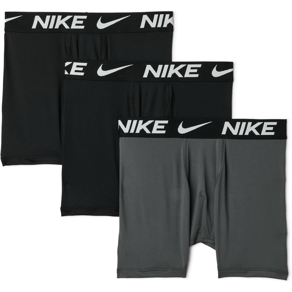 image:imageNike Boys DriFIT Essentials Micro MultiPack Boxer BriefsBlackDark Grey 3pack