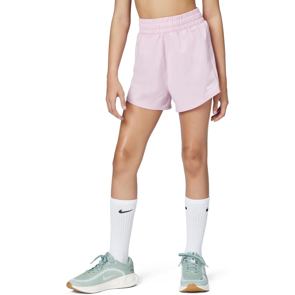 image:imageNike Girls One DriFIT HighWaisted Woven Training ShortsMed Soft PinkWhite