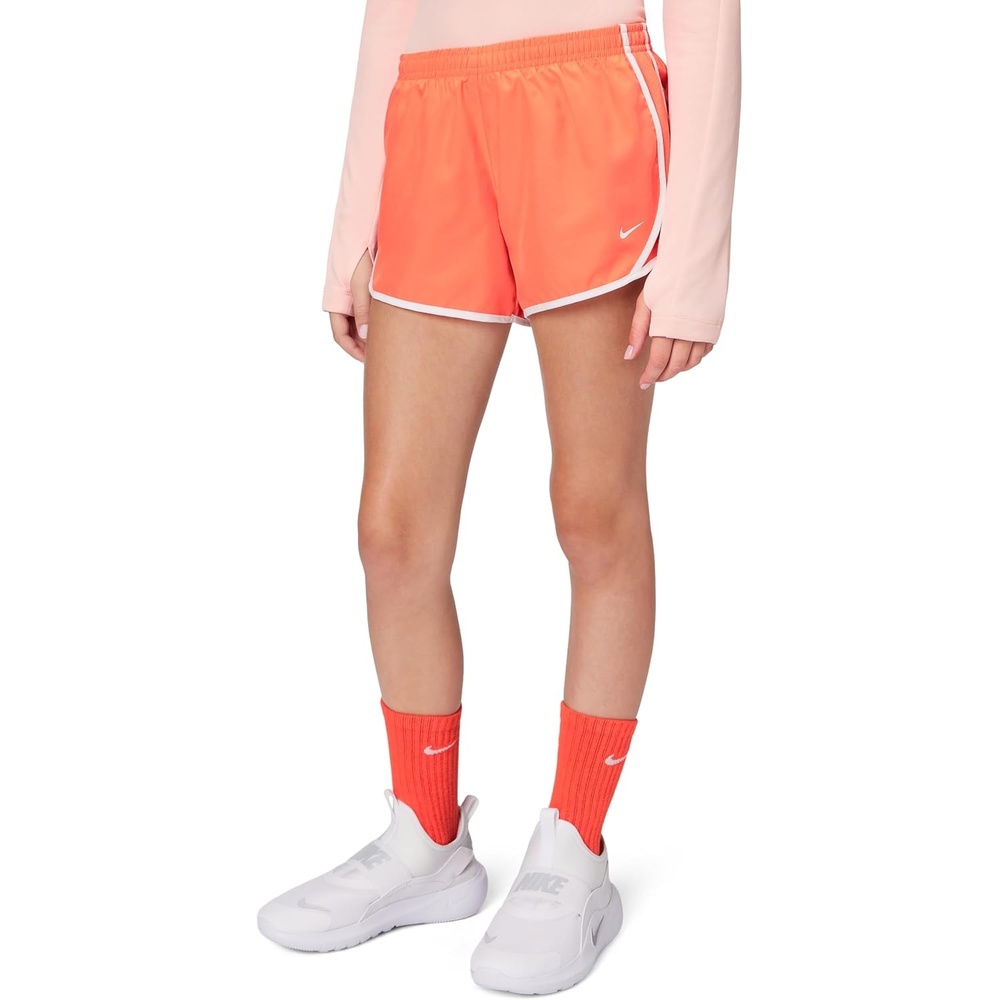 image:imageNike Girls Tempo DriFIT Running ShortsTurf OrangeTurf OrangeWhiteWhite