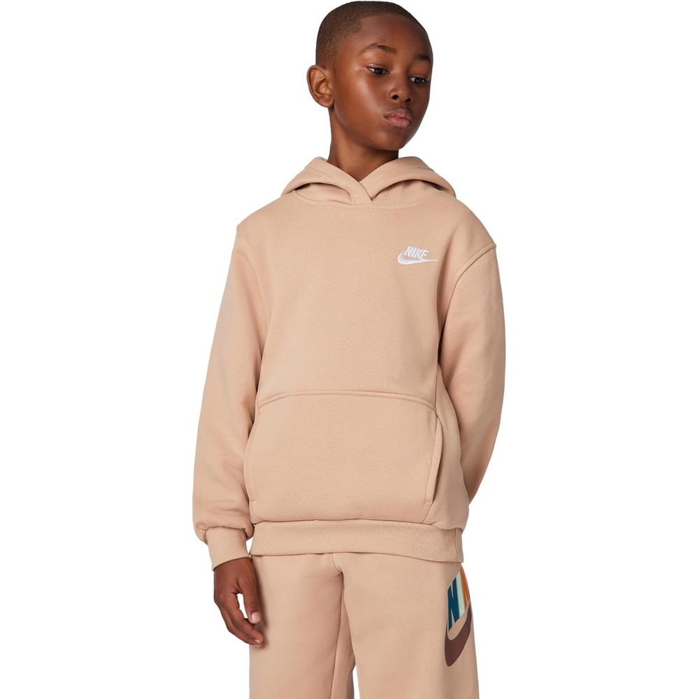 image:imageNike Kids Sportswear Club Fleece Pullover HoodieHempWhite