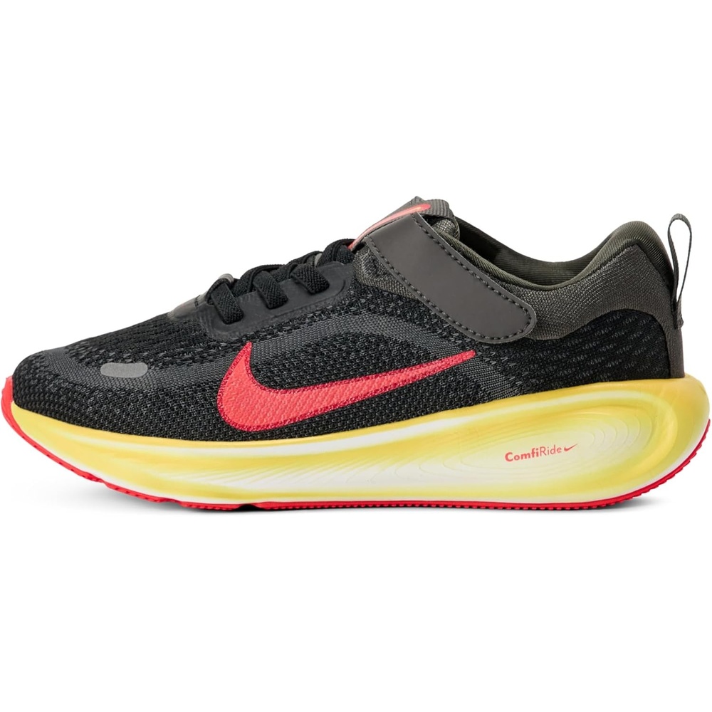 image:imageNike Kids Stellar Ride Running Shoes Road Running ShoesBlackBright CrimsonMedium Ash