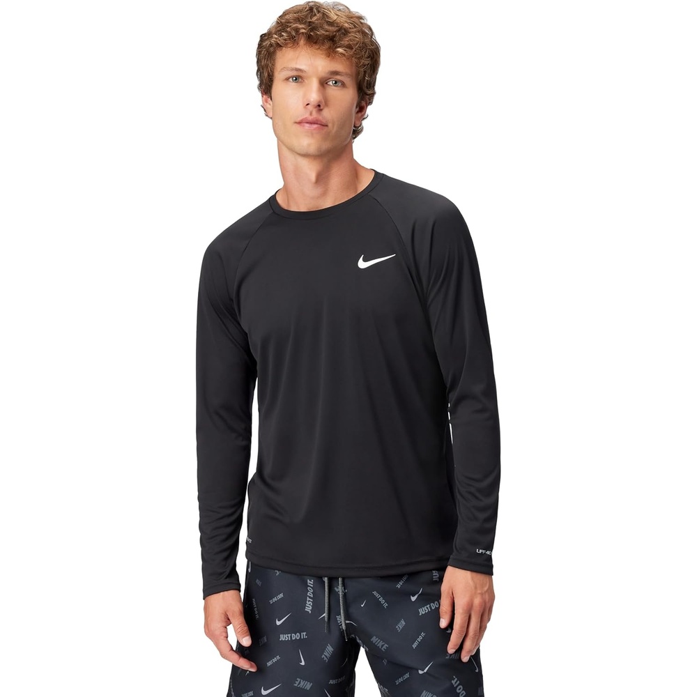 image:imageNike Mens LongSleeve HydroguardBlack