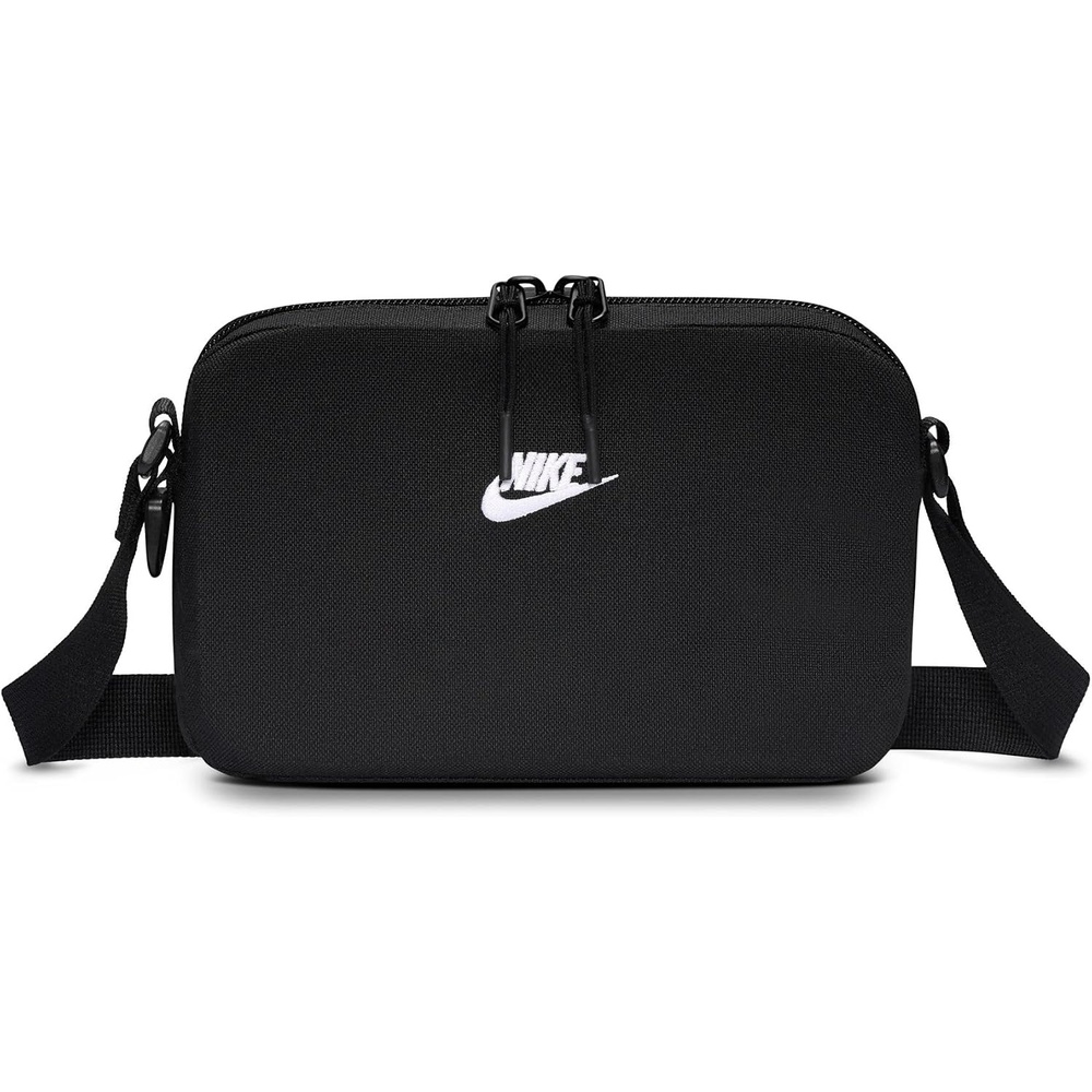 image:imageNike Unisex Adult Classics Heritage 20 Crossbody Bag 2L or 4L Mens and WomensBlackBlackWhite