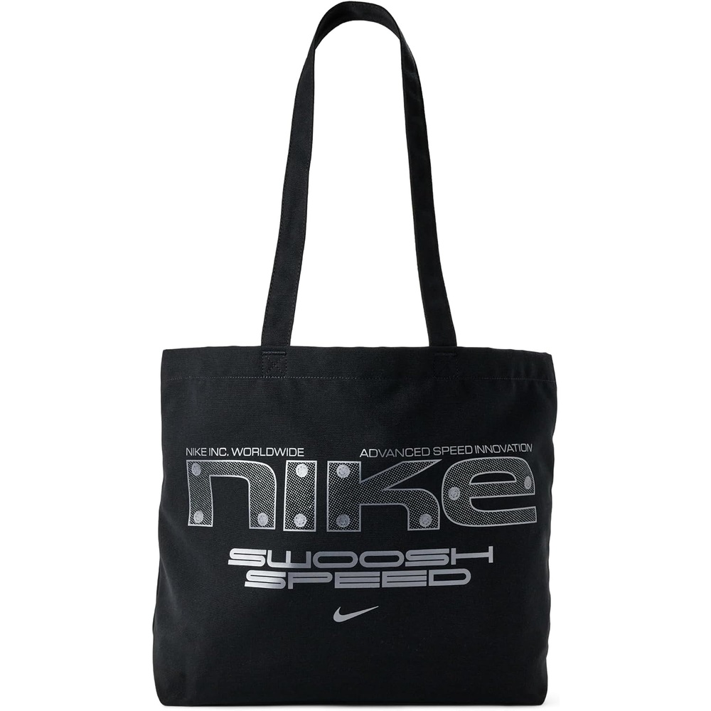 image:imageNike Unisex Adult Classics Heritage 20 Tote Bag 22L Mens and WomensBlackBlackMtlc Cool Grey