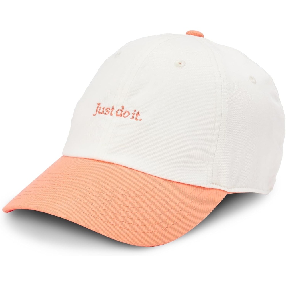 image:imageNike Unisex Adult Club Unstructured Just Do It Cap Hat Mens and WomensSailOrange FrostOrange Frost