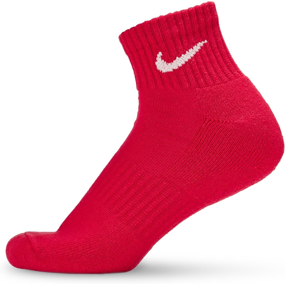 image:imageNike Unisex Adult Everyday Cushioned Training Ankle Socks 3Pack Mens and WomensRedWhiteDeep Royal Blue