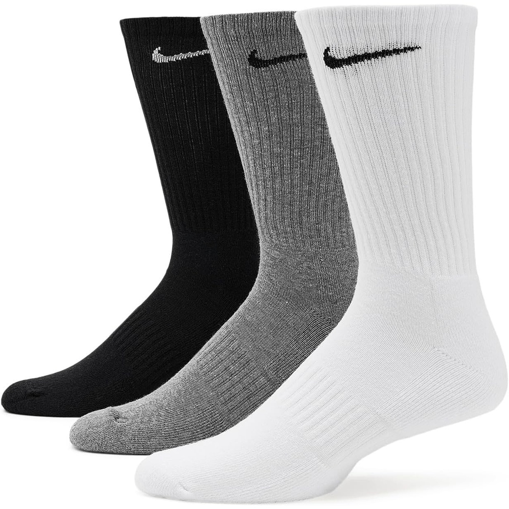 image:imageNike Unisex Adult Everyday Cushioned Training Crew Socks 3Pack Mens and WomensMulticolor