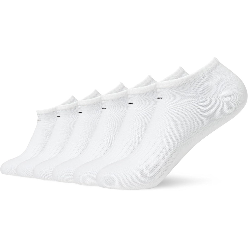 image:imageNike Unisex Adult Everyday Lightweight Training NoShow Socks 6 Pairs  Mens and WomensWhiteBlack