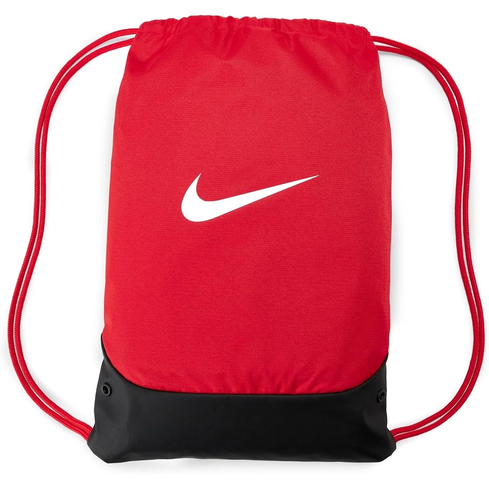 image:imageNike Unisex Adult Gameday Brasilia X Drawstring Bag Backpack 18L Mens and WomensUniversity RedBlackWhite
