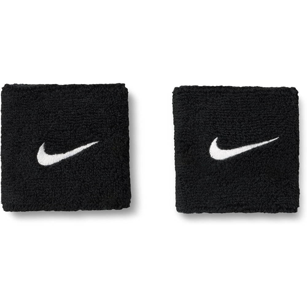 image:imageNike Unisex Adult Swoosh Classic Wristband 2 PackBlackwhite