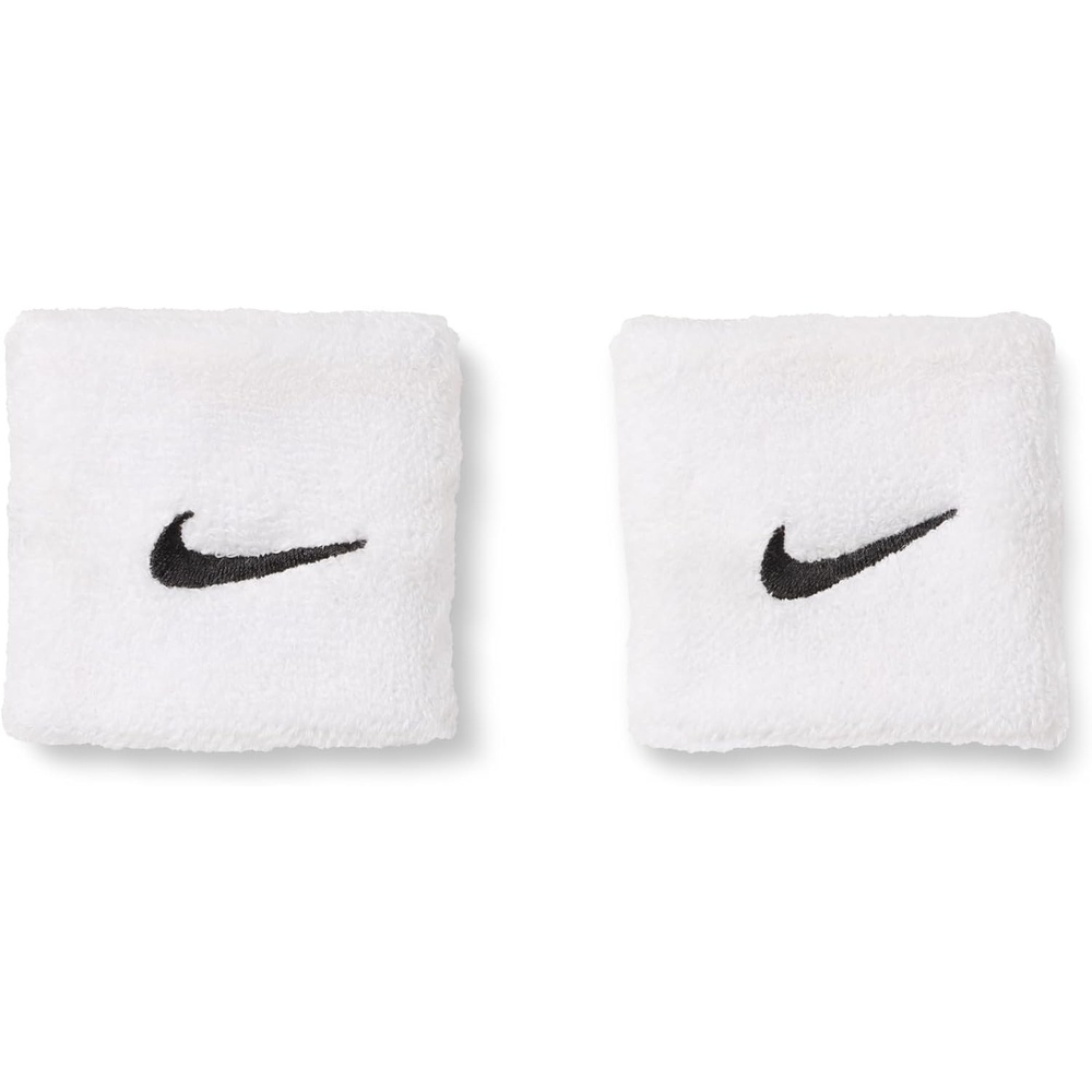 image:imageNike Unisex Adult Swoosh Classic Wristband 2 PackWhiteblack