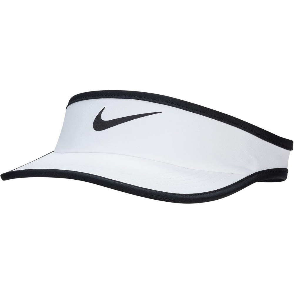 image:imageNike Unisex Big Kids DriFIT Ace Swoosh Visor Hat Boys and GirlsWhiteBlack