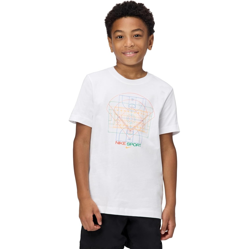 image:imageNike Unisex Big Kids Sportswear Club Multi Sport TShirt Boys and GirlsWhite
