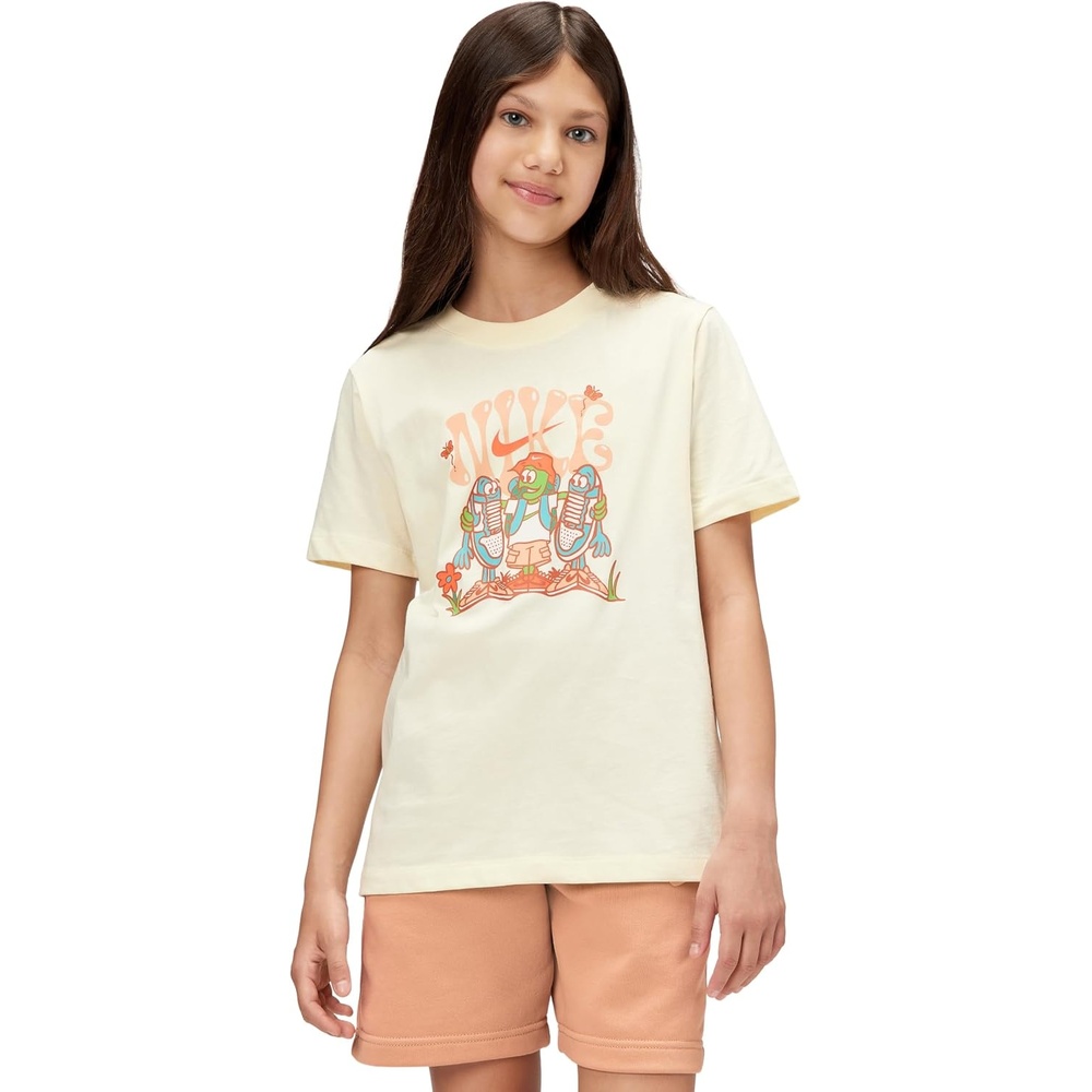 image:imageNike Unisex Big Kids Sportswear Club Summer Camp TShirt Boys and GirlsCoconut Milk