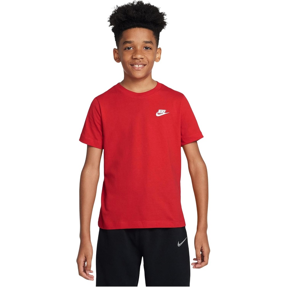 image:imageNike Unisex Big Kids Sportswear Club TShirt Boys and GirlsUniversity Red
