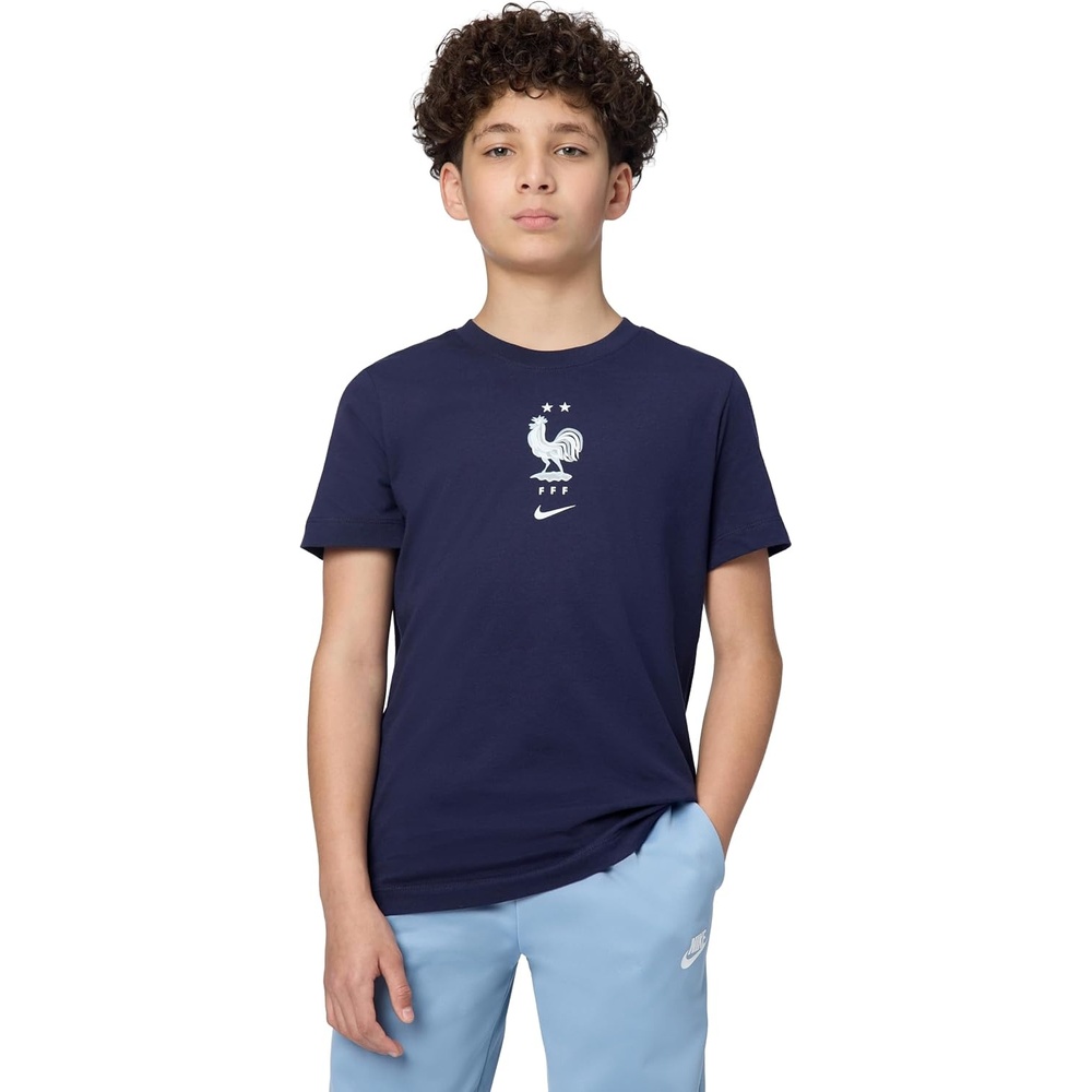 image:imageNike Unisex Big Kids Sportswear Club World Cup TShirt Boys and GirlsFrance Blackened Blue