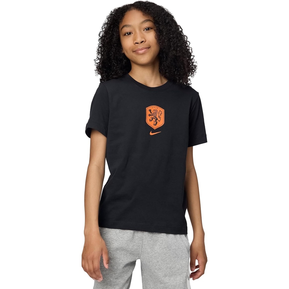 image:imageNike Unisex Big Kids Sportswear Club World Cup TShirt Boys and GirlsNetherlands Black