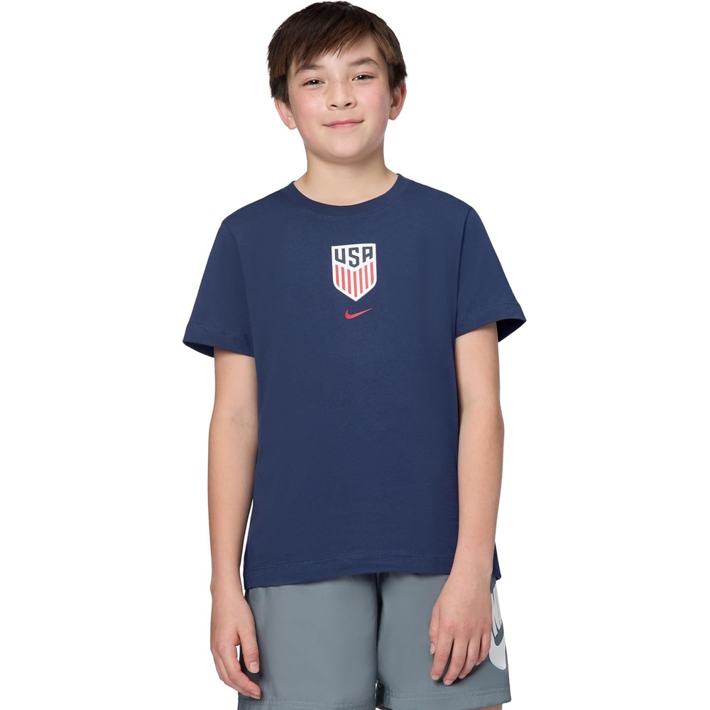 image:imageNike Unisex Big Kids Sportswear Club World Cup TShirt Boys and GirlsUsa Midnight Navy