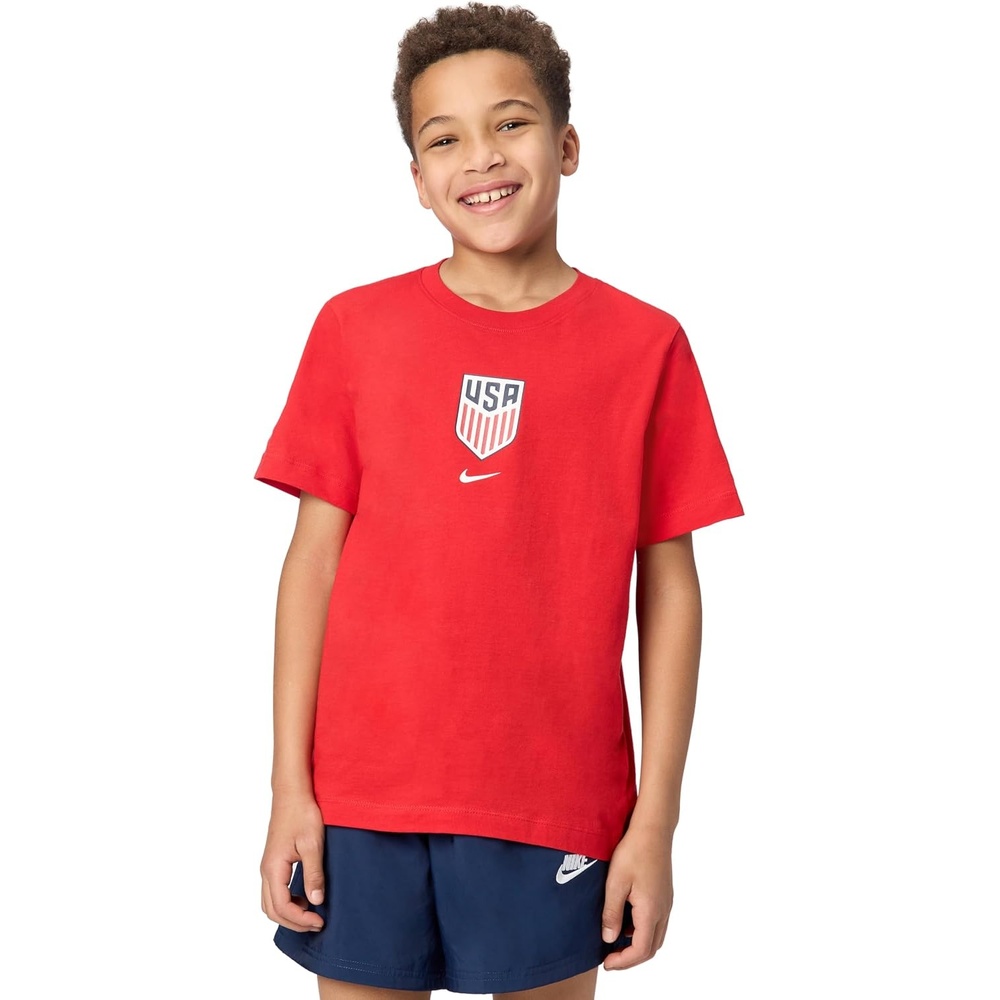 image:imageNike Unisex Big Kids Sportswear Club World Cup TShirt Boys and GirlsUsa University Red