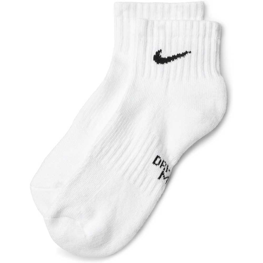 image:imageNike Unisex Kids Everyday Cushioned Ankle Socks 6Pack Boys and GirlsWhiteBlack