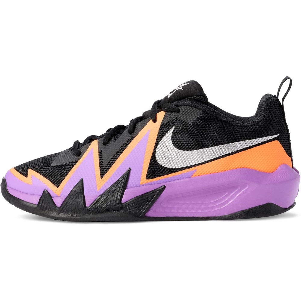 image:imageNike Unisex Kids ST Dynamite Basketball Shoes  Boys and Girls SneakersBlackMetallic SilverBright Violet