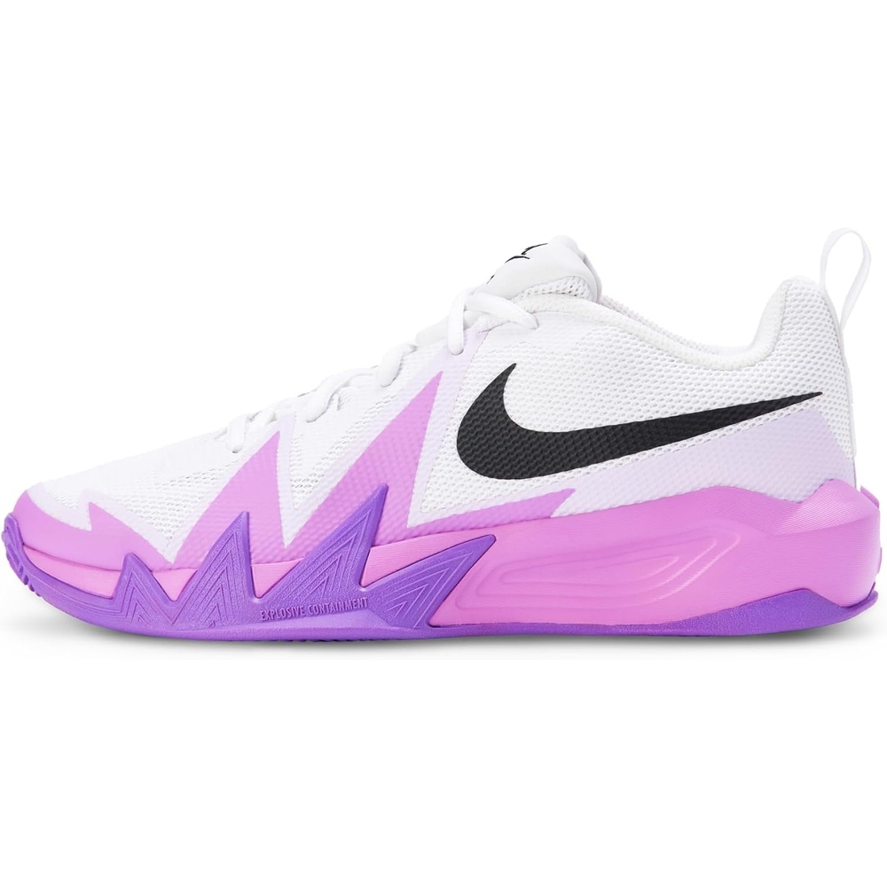 image:imageNike Unisex Kids ST Dynamite Basketball Shoes Boys and Girls SneakersWhiteBlackBright VioletFuchsia Glow