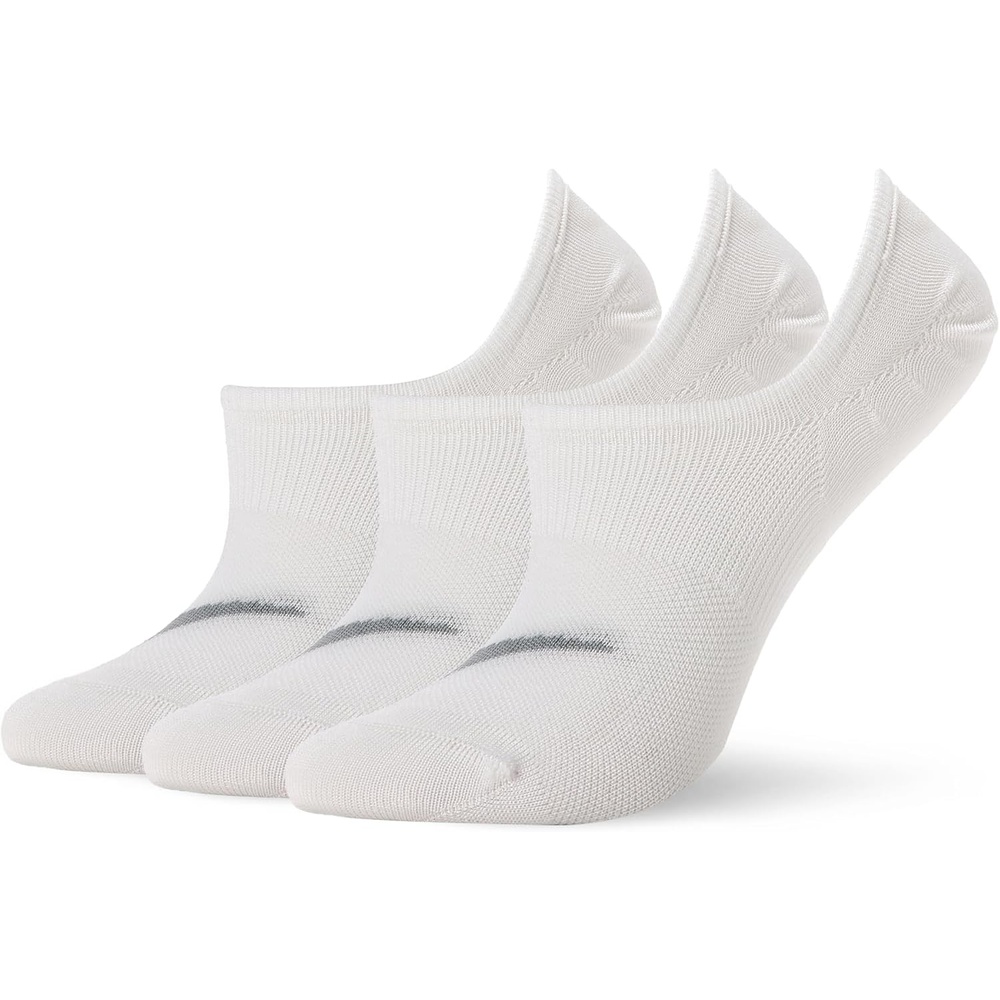 image:imageNike Womens Everyday Plus Lightweight Training Footie Socks 3PackWhiteWolf Grey